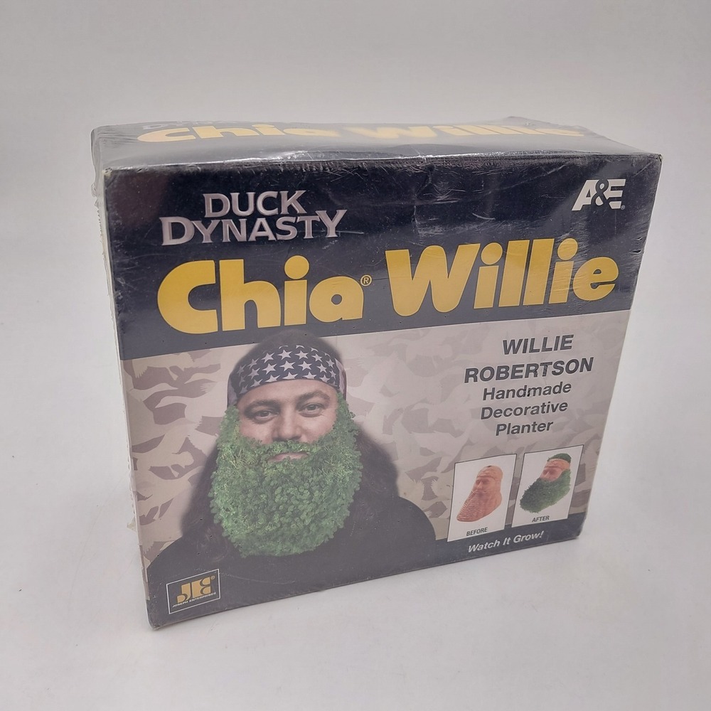 Duck Dynasty Chia Pet Willie Robertson Decorative Planter, Factory Sealed